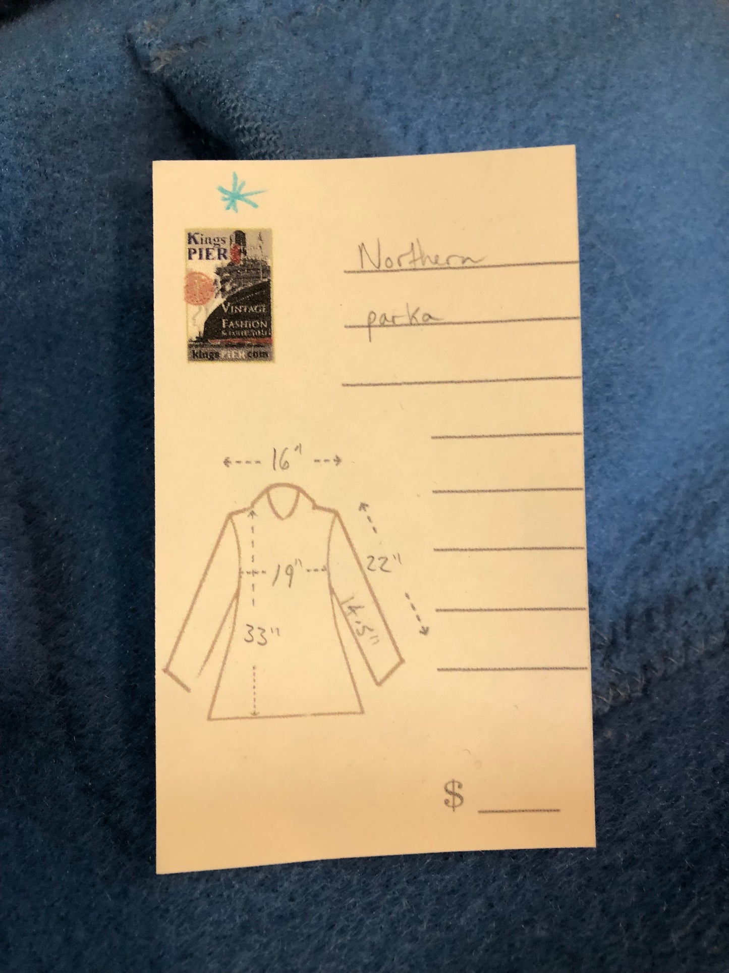 Vintage Hudson’s Bay Company 100% pure wool northern parka in sky blue. This parka features a fur trimmed hood, zipper closure, patch pockets, purple satin lining and a drumming and dance design in felt applique. Made in Canada by the Inuvik Parka Company - Kingspier Vintage