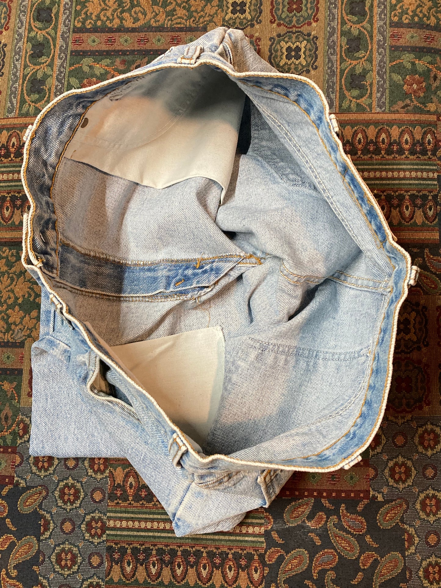 Levi’s Vintage Orange Tab Denim Jeans - 38”x25”, Made in Canada - Kingspier Vintage