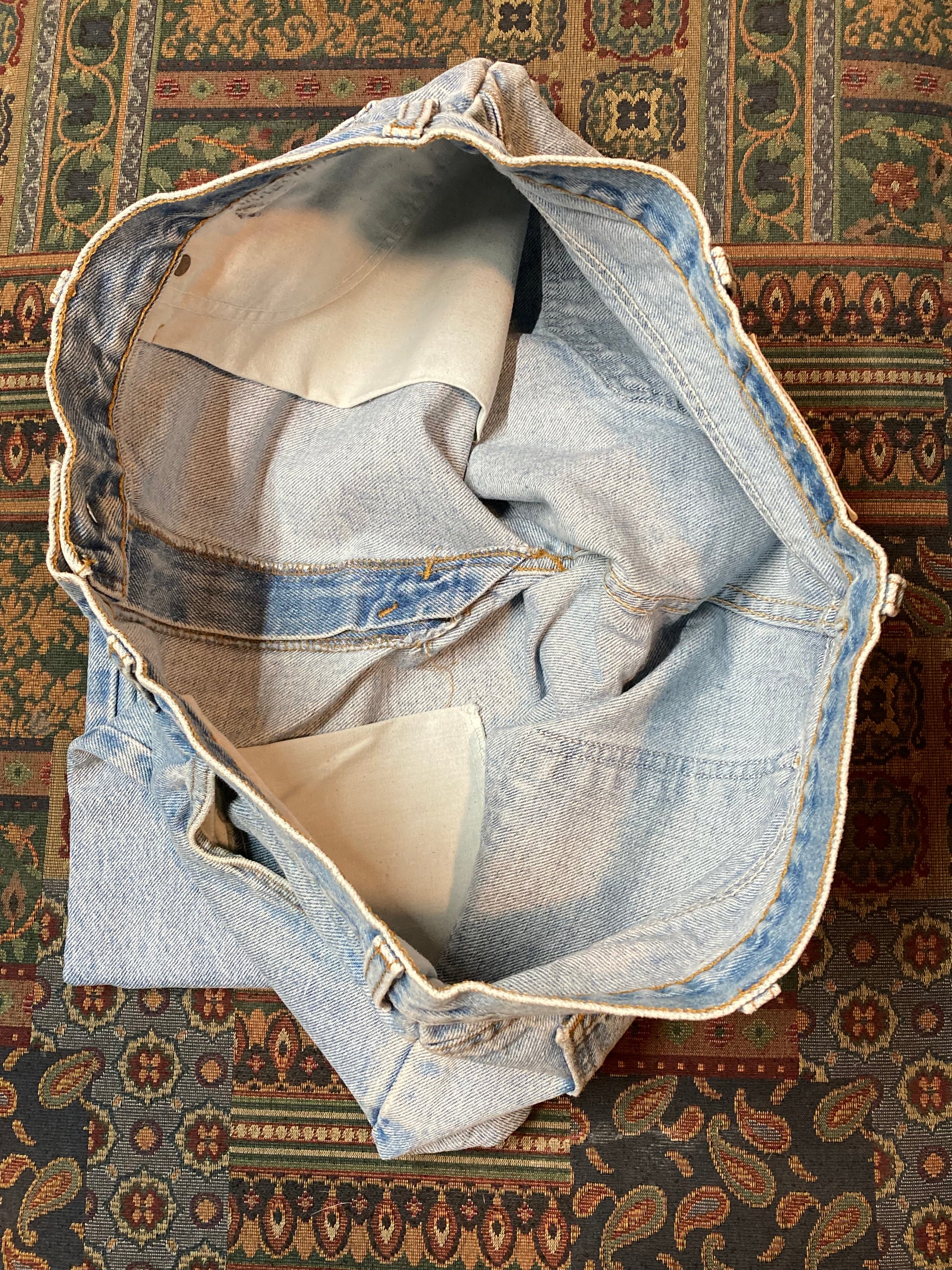 Levi’s Vintage Orange Tab Denim Jeans - 38”x25”, Made in Canada - Kingspier Vintage