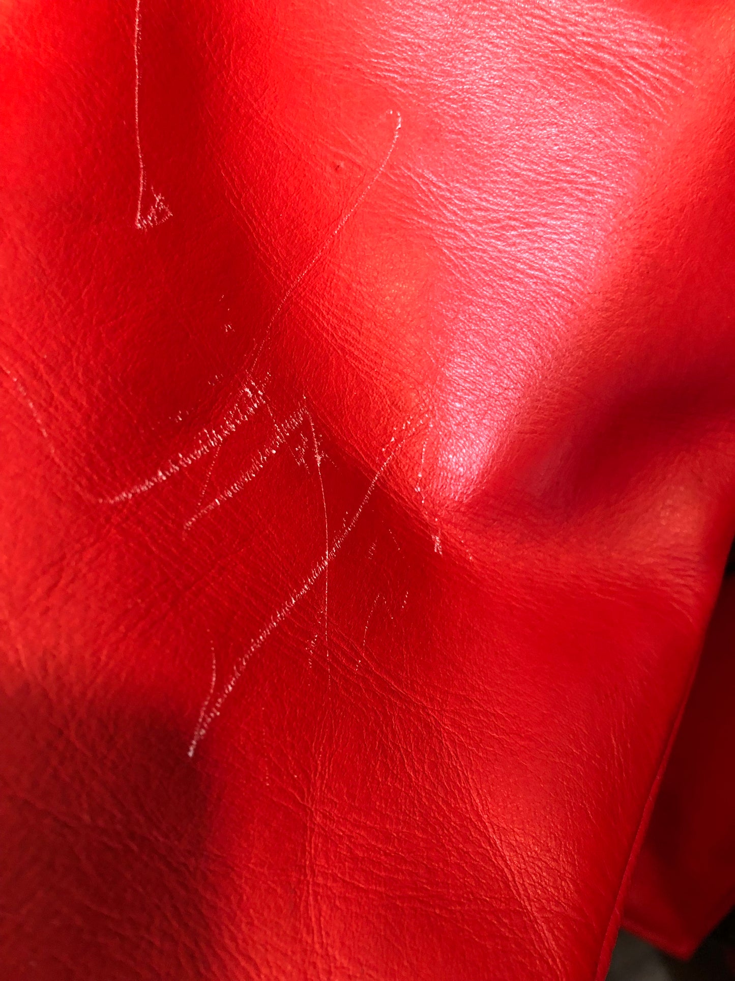 Vintage Screamin’ Eagle Red Fringe Leather Jacket