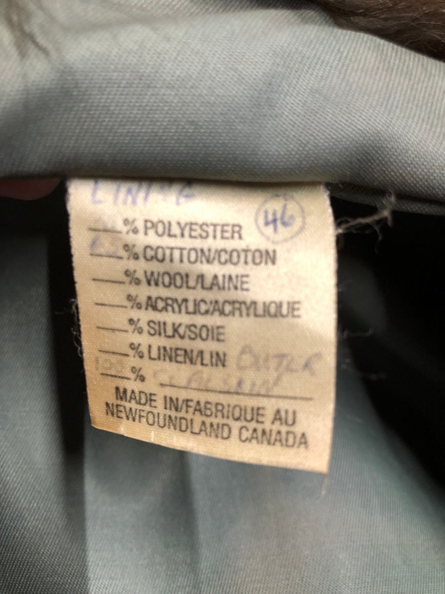Kingspier Vintage - Vintage 1930s/40s Indigenous Made Fur Parka, Size 46, Made in Newfoundland