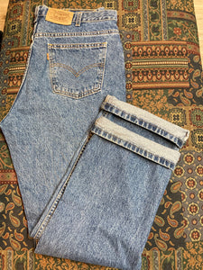 Levi’s 617 Vintage Orange Tab Denim Jeans - 36”x30”, Made in Canada - Kingspier Vintage