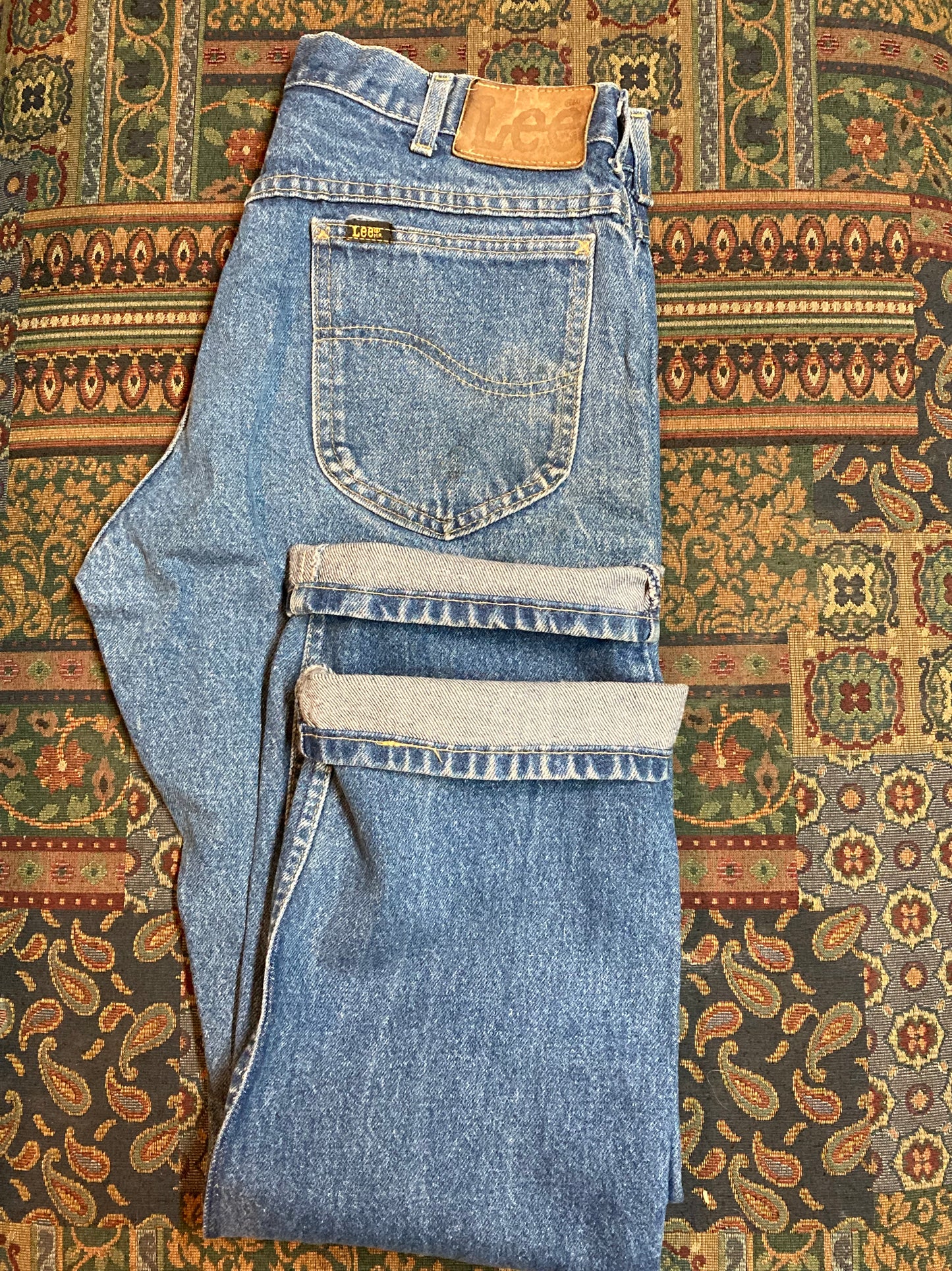 Vintage Lee Denim Jeans - 32”x30” , Union Made in USA - Kingspier Vintage