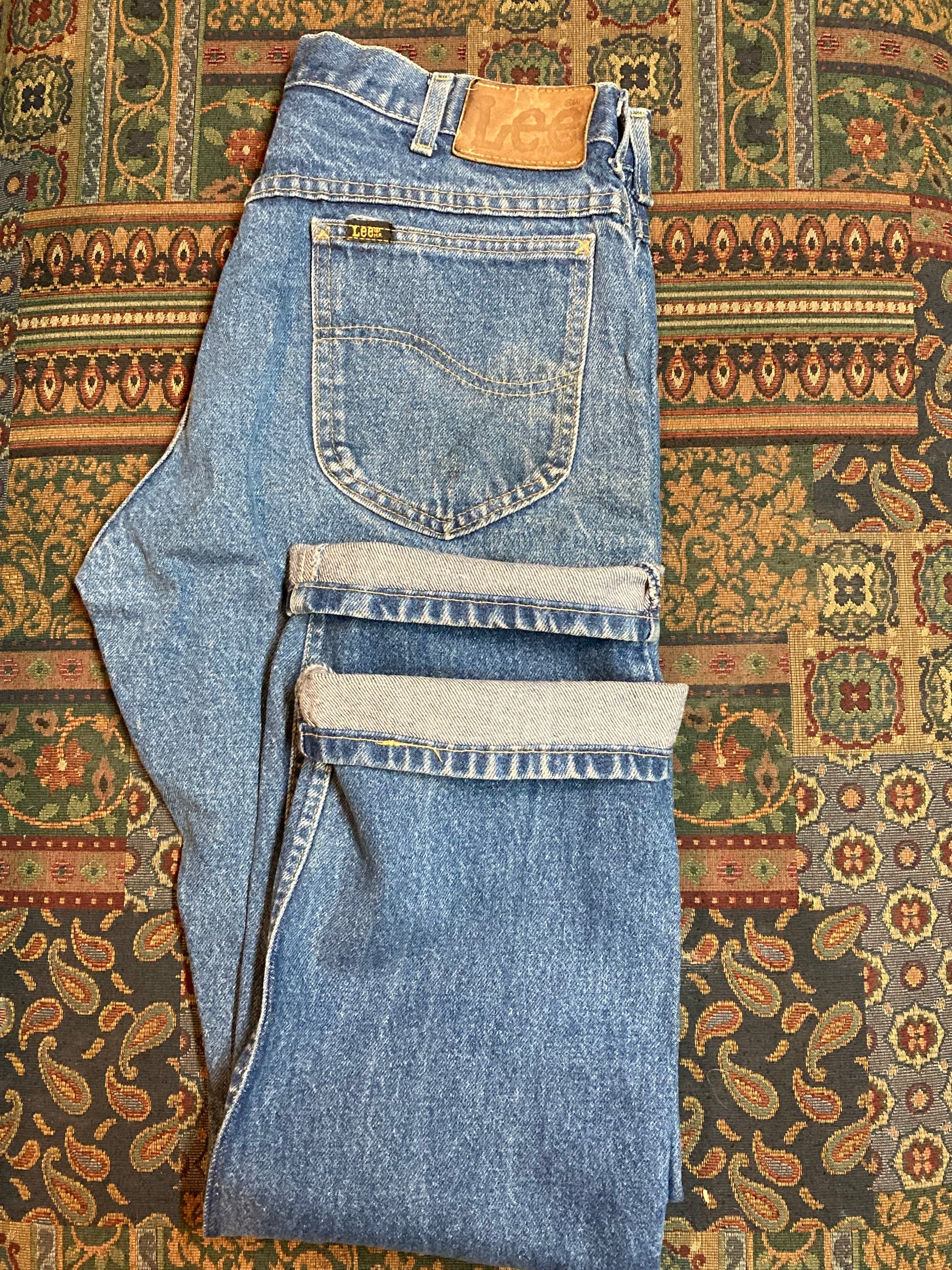 Vintage Lee Denim Jeans - 32”x30” , Union Made in USA - Kingspier Vintage
