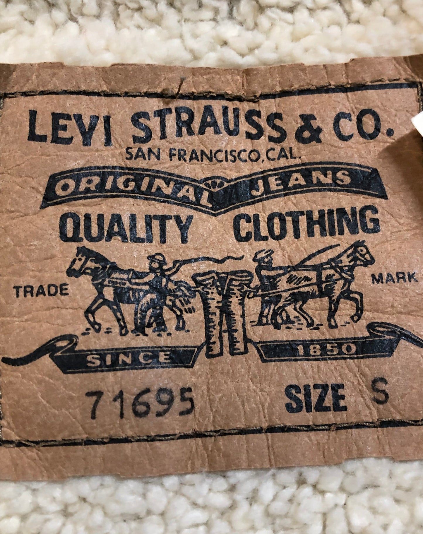 Vintage Levi’s Sherpa Lined Corduroy Jacket, Whte Tab, Made in Canada, SOLD