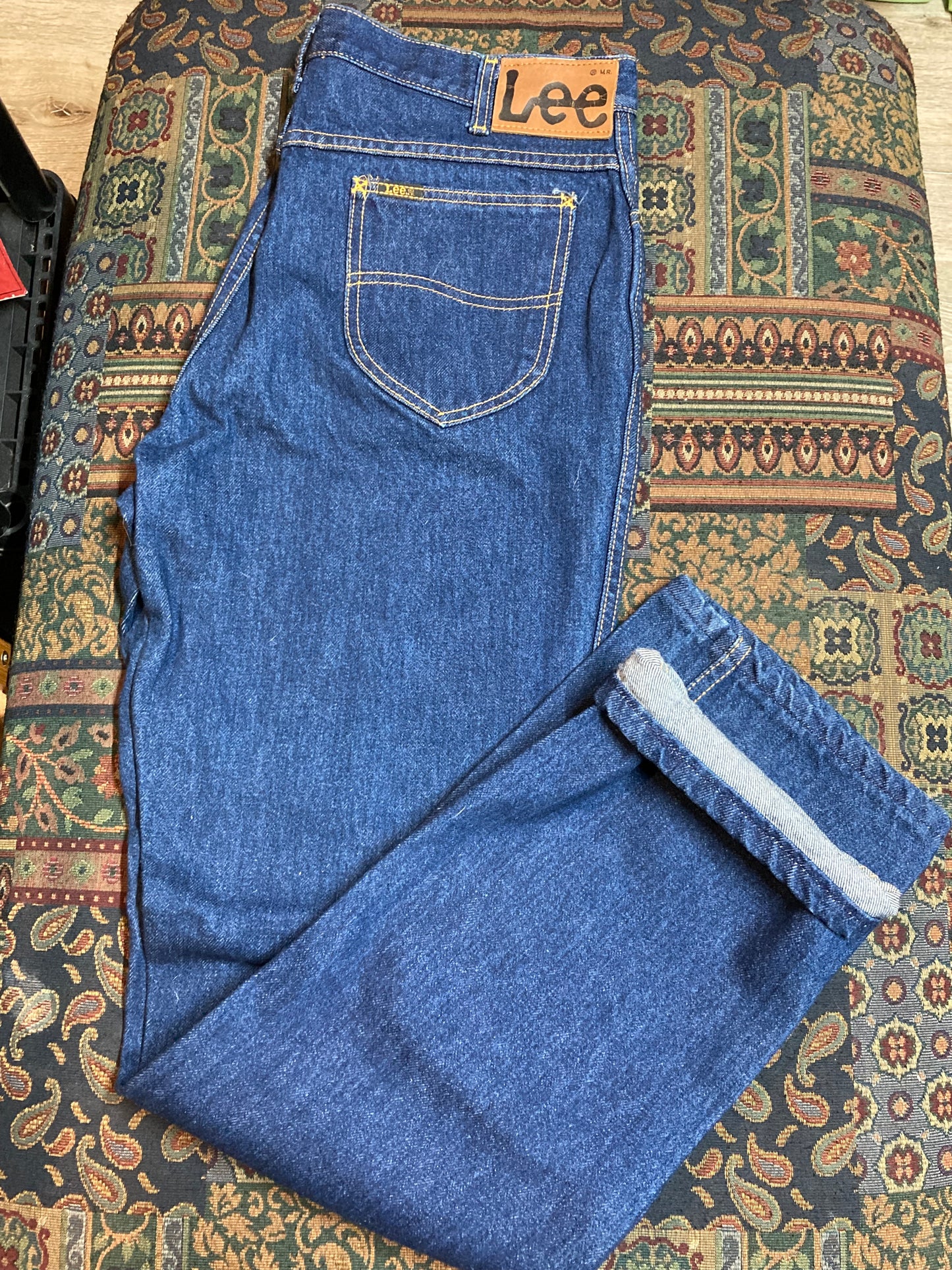 Vintage Lee Riders, Raw Denim Jeans, NWOT - 35”x32.5”, Union Made - Kingspier vintage