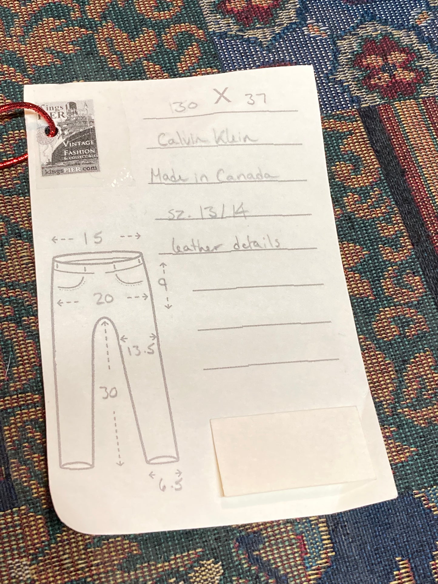 Vintage Calvin Klein Denim Jeans - 30”x30”, Made in Canada - Kingspier Vintage