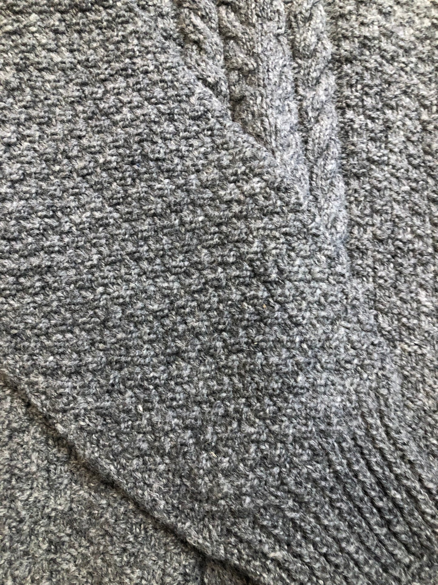 Kingspier Vintage - Vintage Heritage Crafts hand-knit grey wool crewneck sweater.
Made in Nova Scotia, Canada.
Size medium.