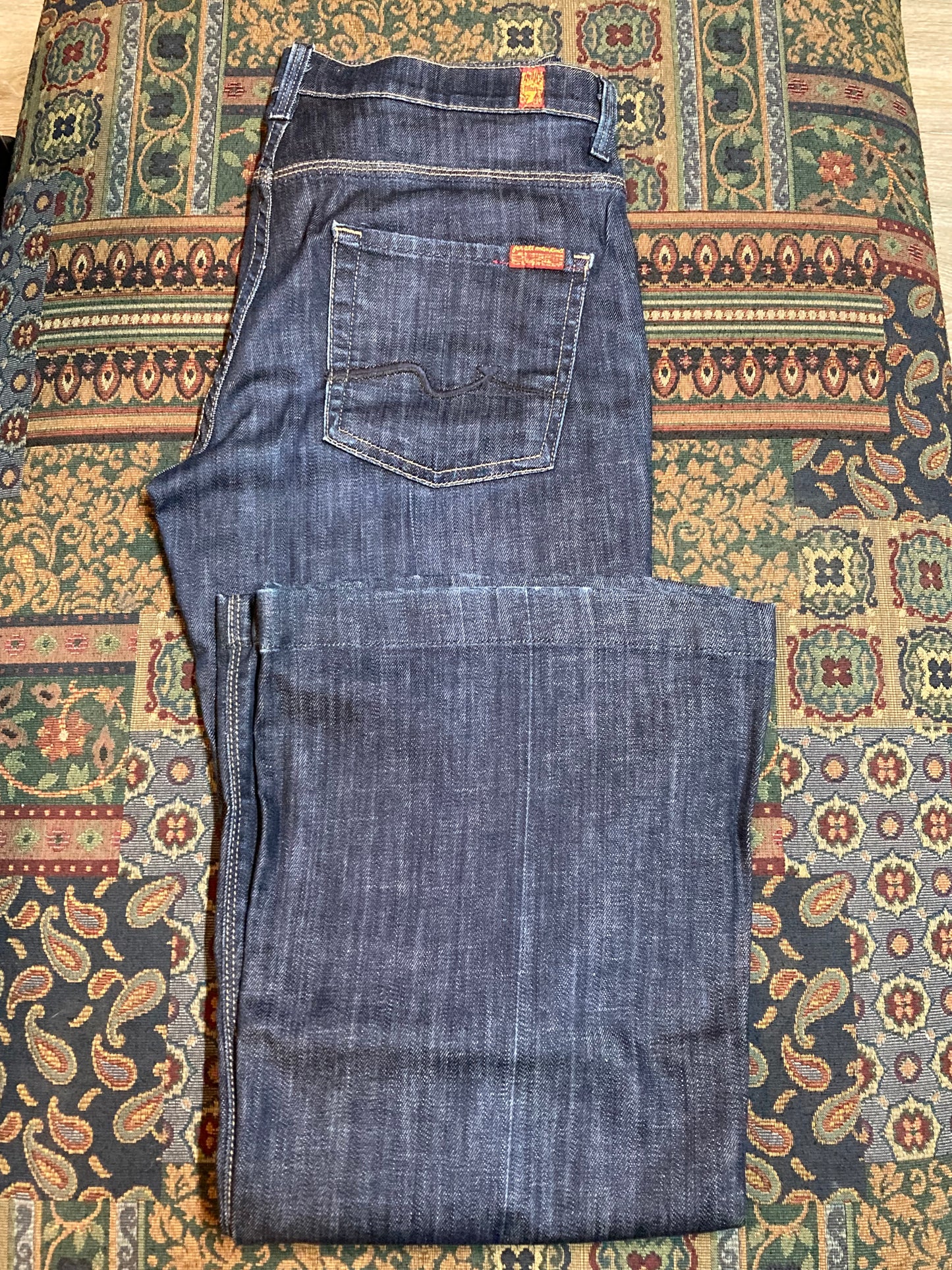 Kingspier Vintage -7 For All Mankind Denim Jeans - 28”x29.5”, Made in USA