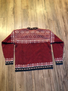 Kingspier Vintage - Vintage L.L.Bean 100% cotton three button pullover sweater in Nordic style.

Size medium.