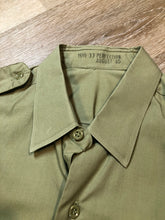 Load image into Gallery viewer, Kingspier Vintage - Vintage 1965 Military issue, beige button up shirt. Mens size medium.

