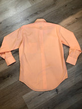 Load image into Gallery viewer, Kingspier Vintage - Vintage Gemini salmon button up shirt. Size large mens. 

