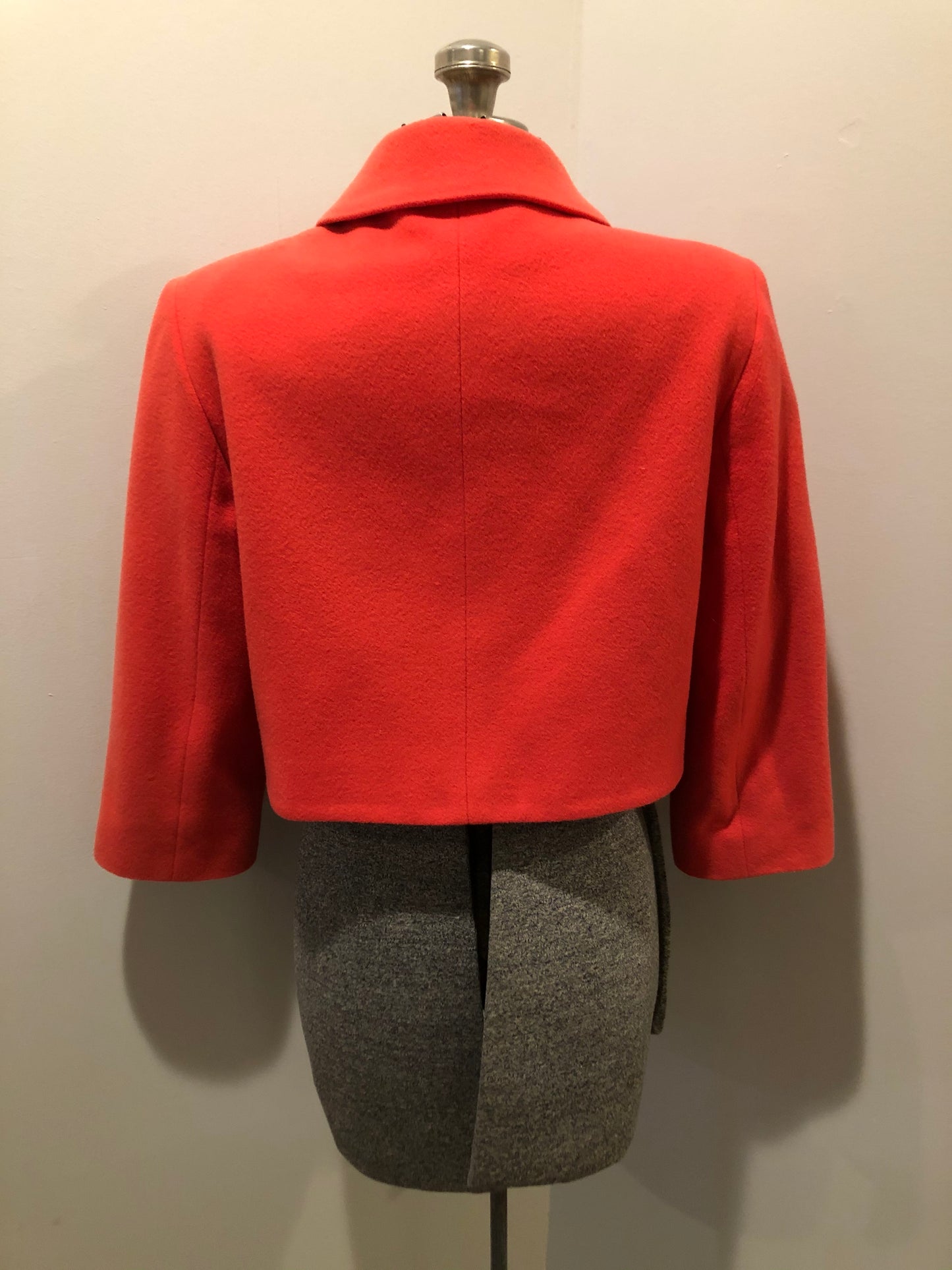 Kingspier Vintage - Harve Benard pink cropped jacket with button closures. Size medium..