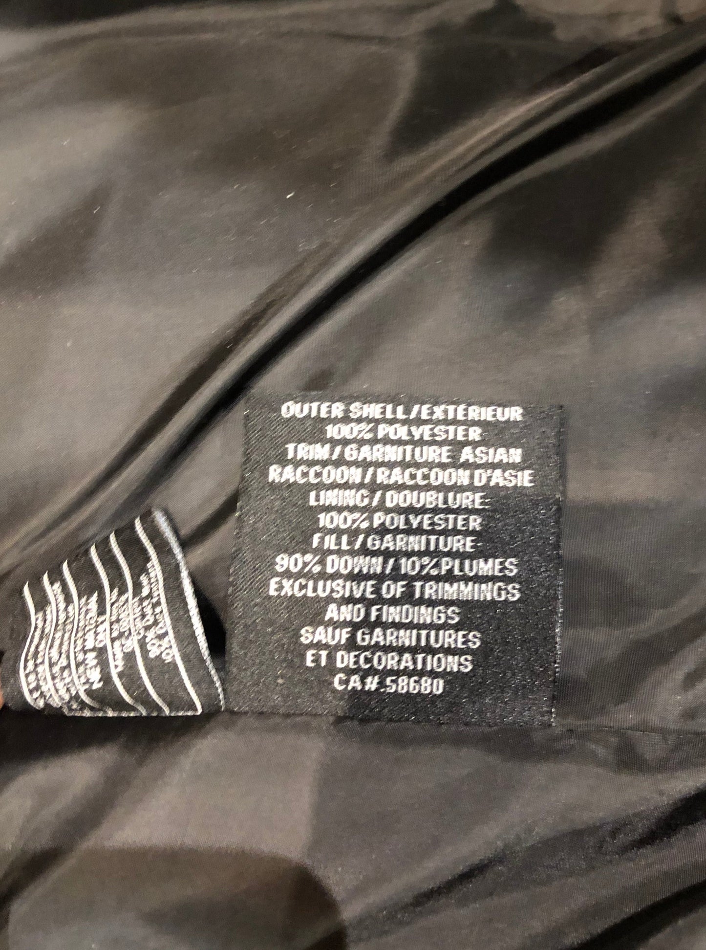 Bod and Christensen Down Filled Coat with Fur Trim Hood, NWOT