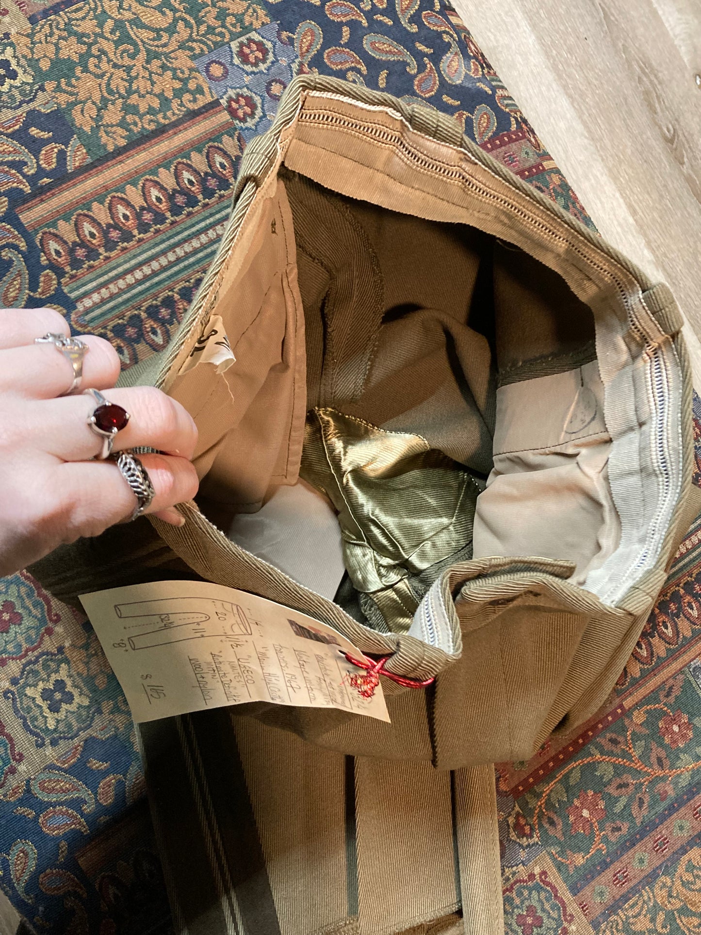 Kingspier Vintage - Vintage 1967 Deadstock French Military Uniform Trousers - UGECO NANTES - 28”x 32.25”
Movie wardrobe for “Man in the High Castle”
Wool and nylon
Unhemmed