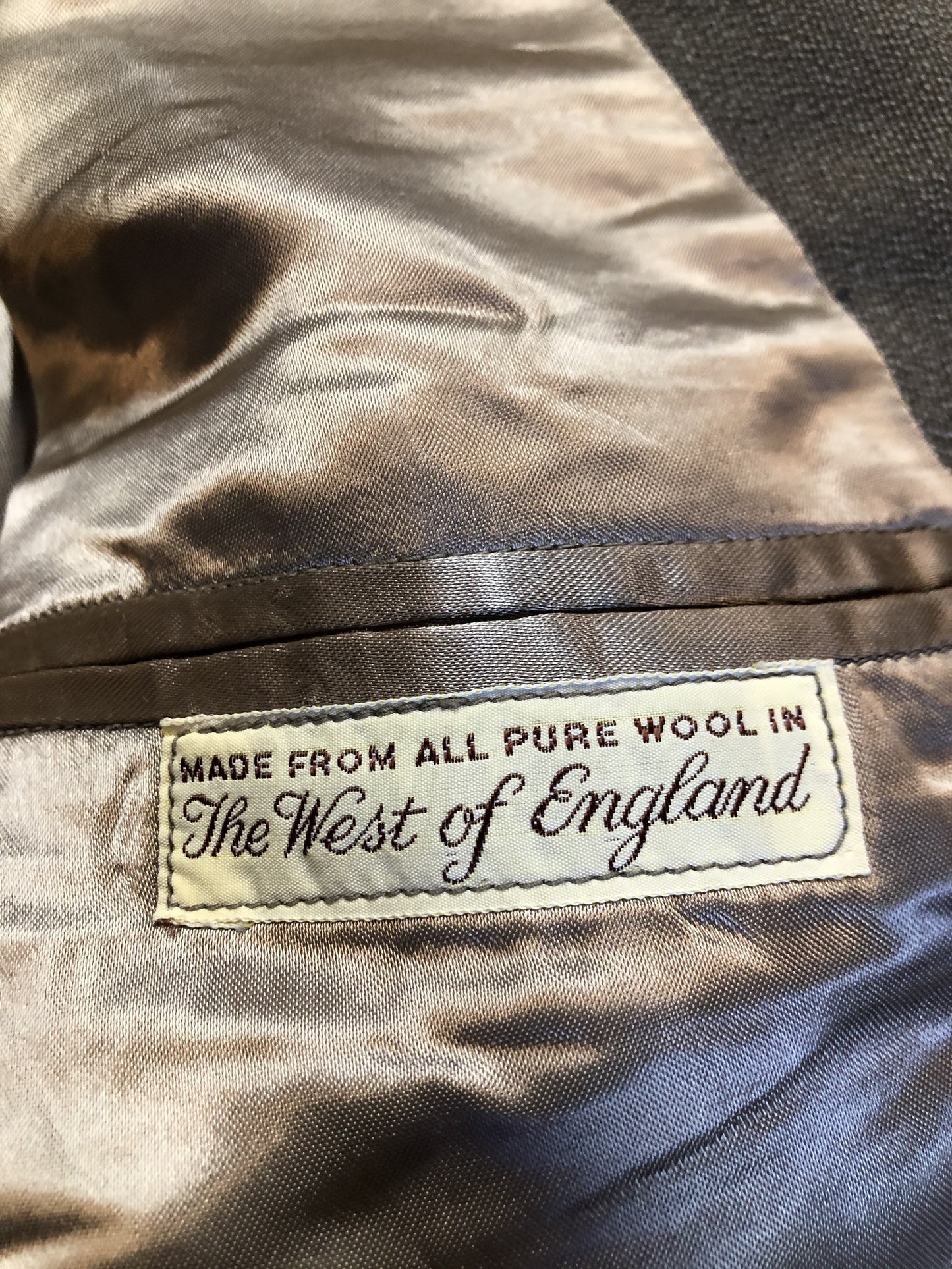 Kingspier Vintage - Vintage JC Cording and Co Grey Wool Jacket Car Coat. Made in England.