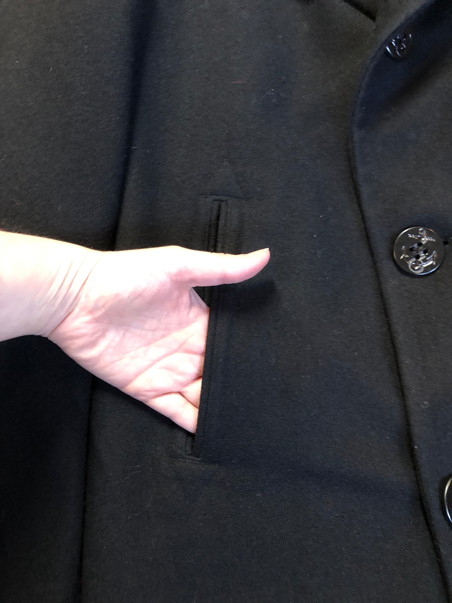 Kingspier Vintage - Vintage Quarterdeck Collection Authentic US Navy Wool Pea Coat. Made in USA