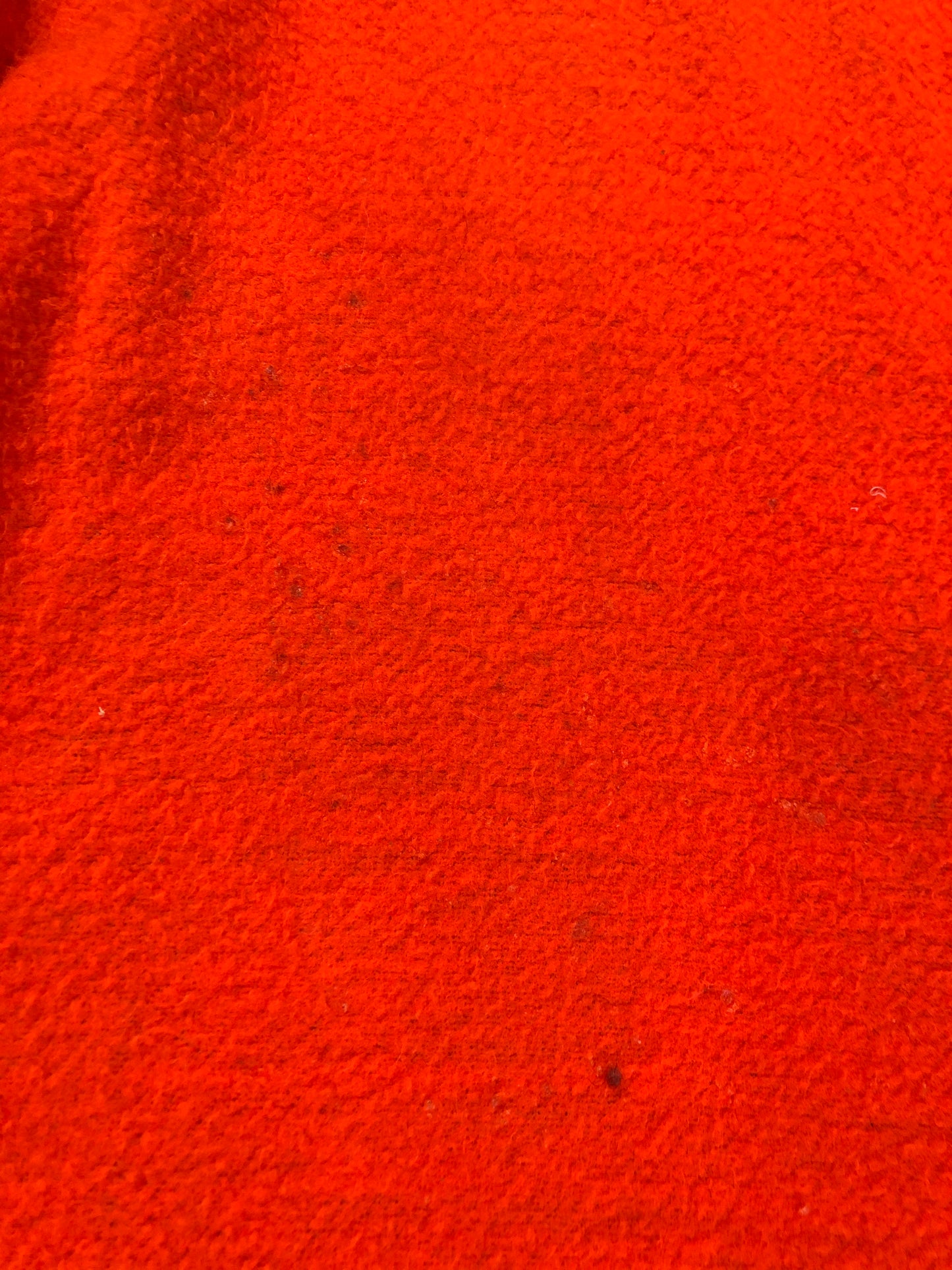 Kingspier Vintage - Vintage Codet Red Plaid Wool Blaze Orange Reversible Hunting Jacket, Made in Canada