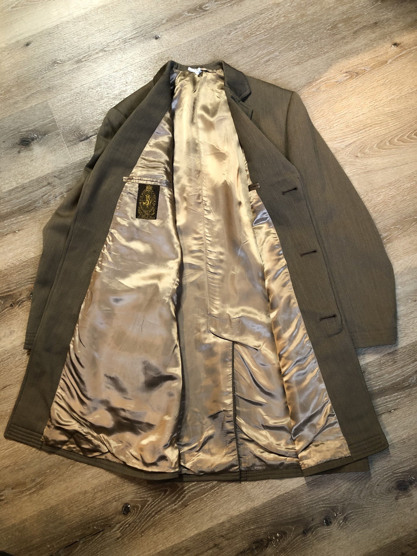 Kingspier Vintage - Vintage JC Cording and Co Grey Wool Jacket Car Coat. Made in England.