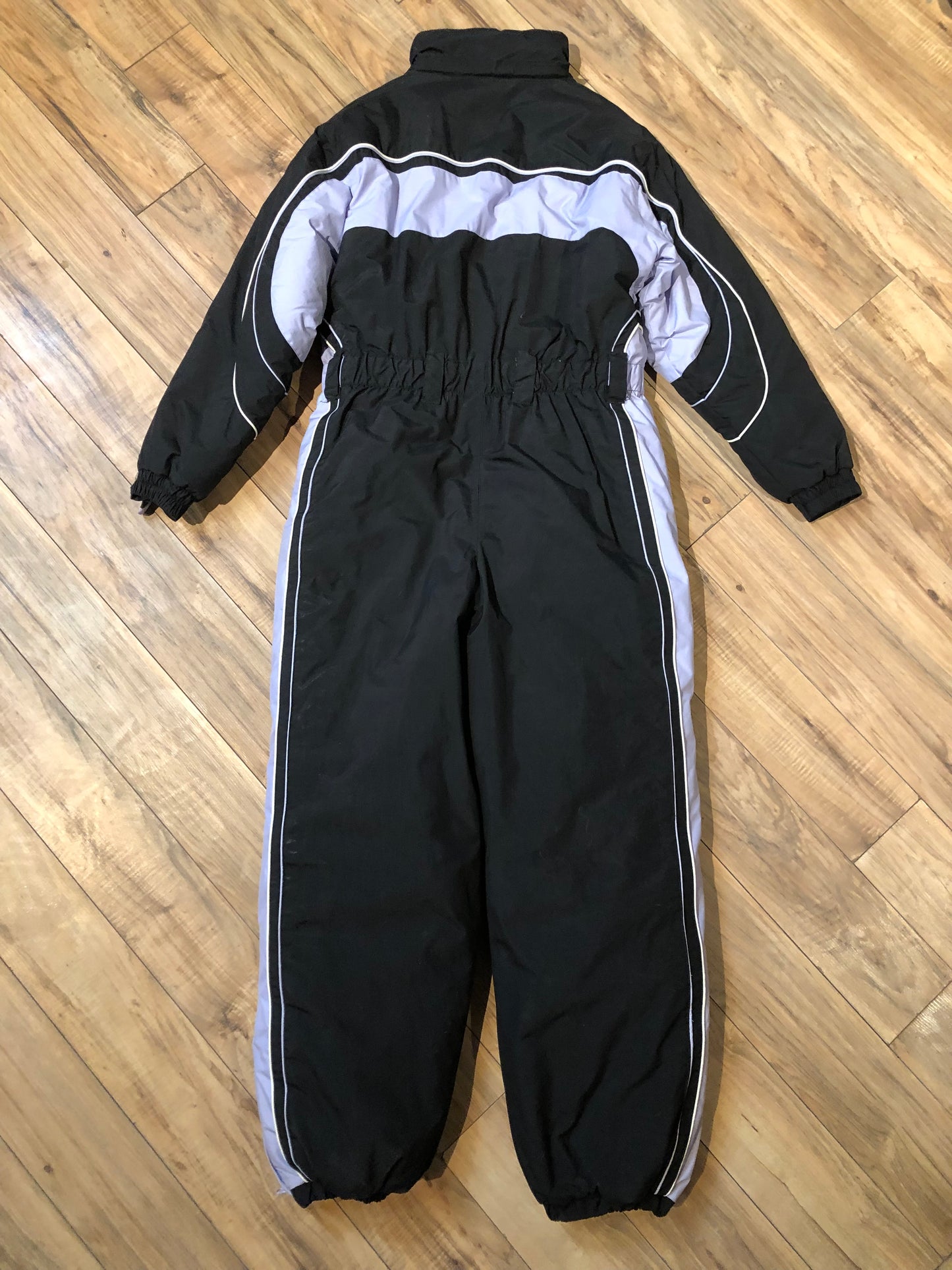Kingspier Vintage - Vintage Northpeak Black and Lilac Snowsuit, Size XS