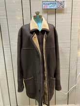 Load image into Gallery viewer, Kingspier Vintage - Bod and Christensen shearling coat with patch pockets, zipper and button closures.

Size 48.
