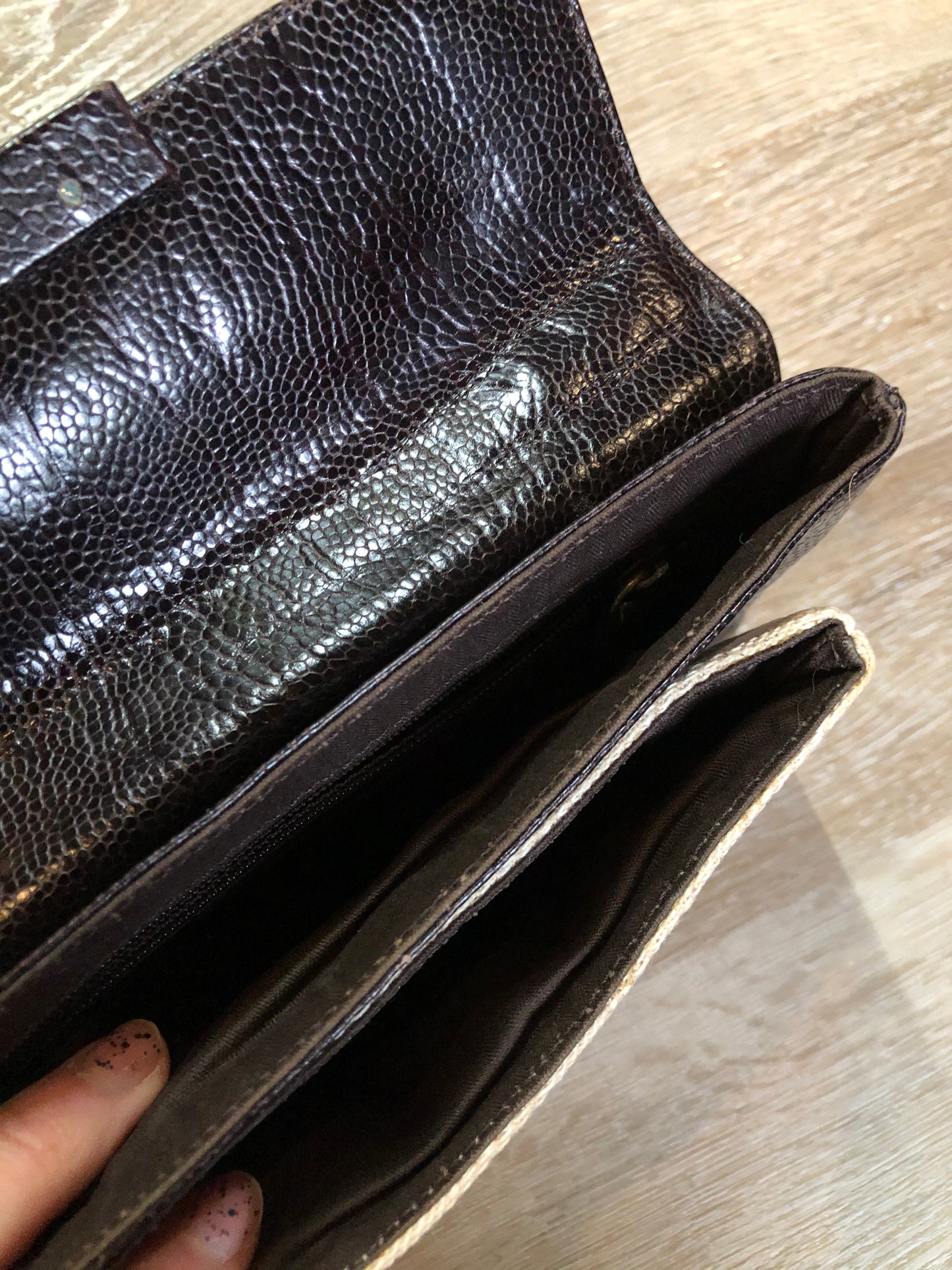 Kenneth Cole New York Brown Leather Handbag