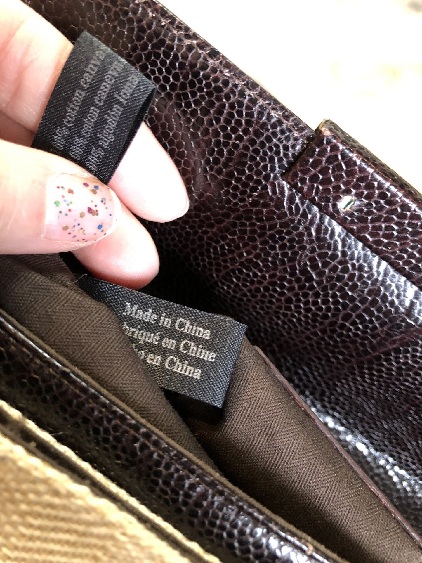Kenneth Cole New York Brown Leather Handbag