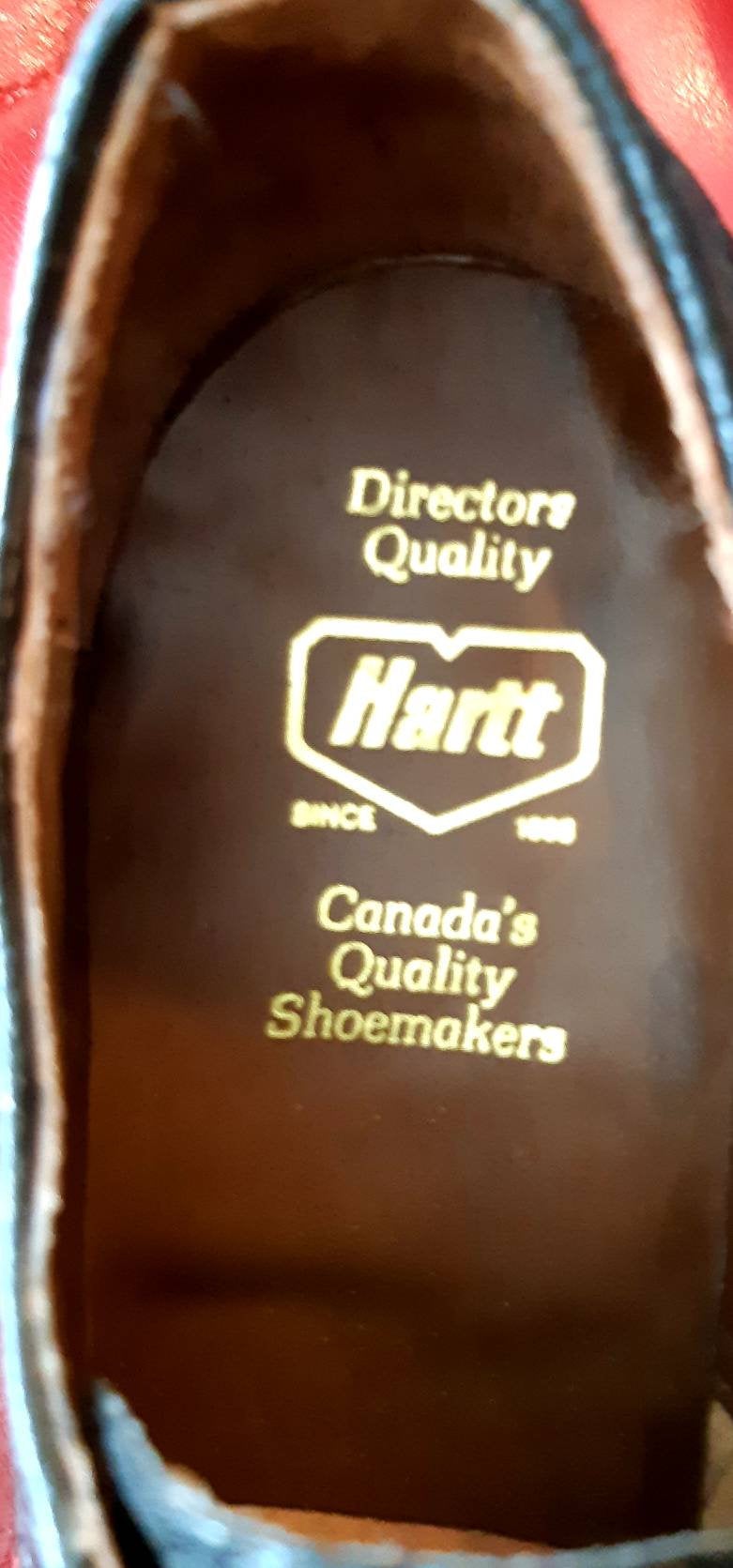 Kingspier Vintage - These gorgeous camel leather shoes are genuine deadstock. Made in Canada.