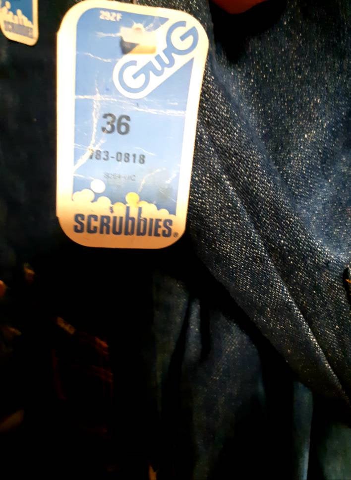 Vintage deadstock GWG Scrubbies jean vest. Made in Canada. 36