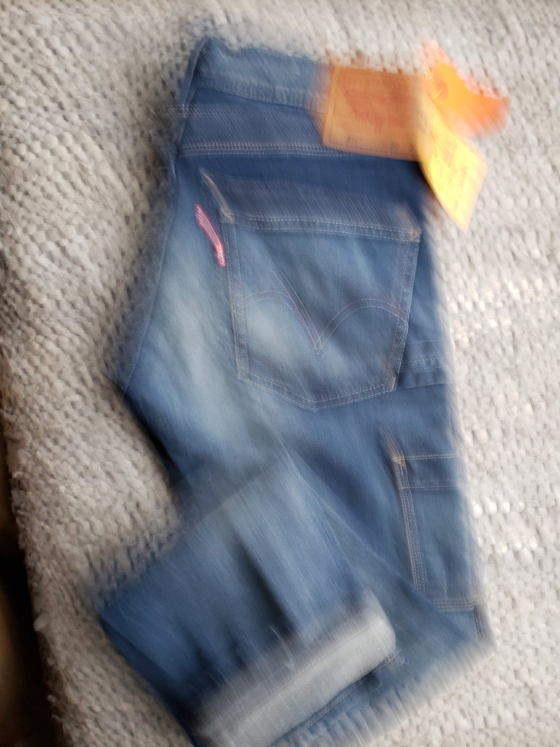 Kingspier Vintage - Levi's 511 straight leg painter pant style with button fly. 
 34"x34" (measures 32"x31")
Gently broken in. Stylized fading.
Excellent condition. 
Made in Cambodia