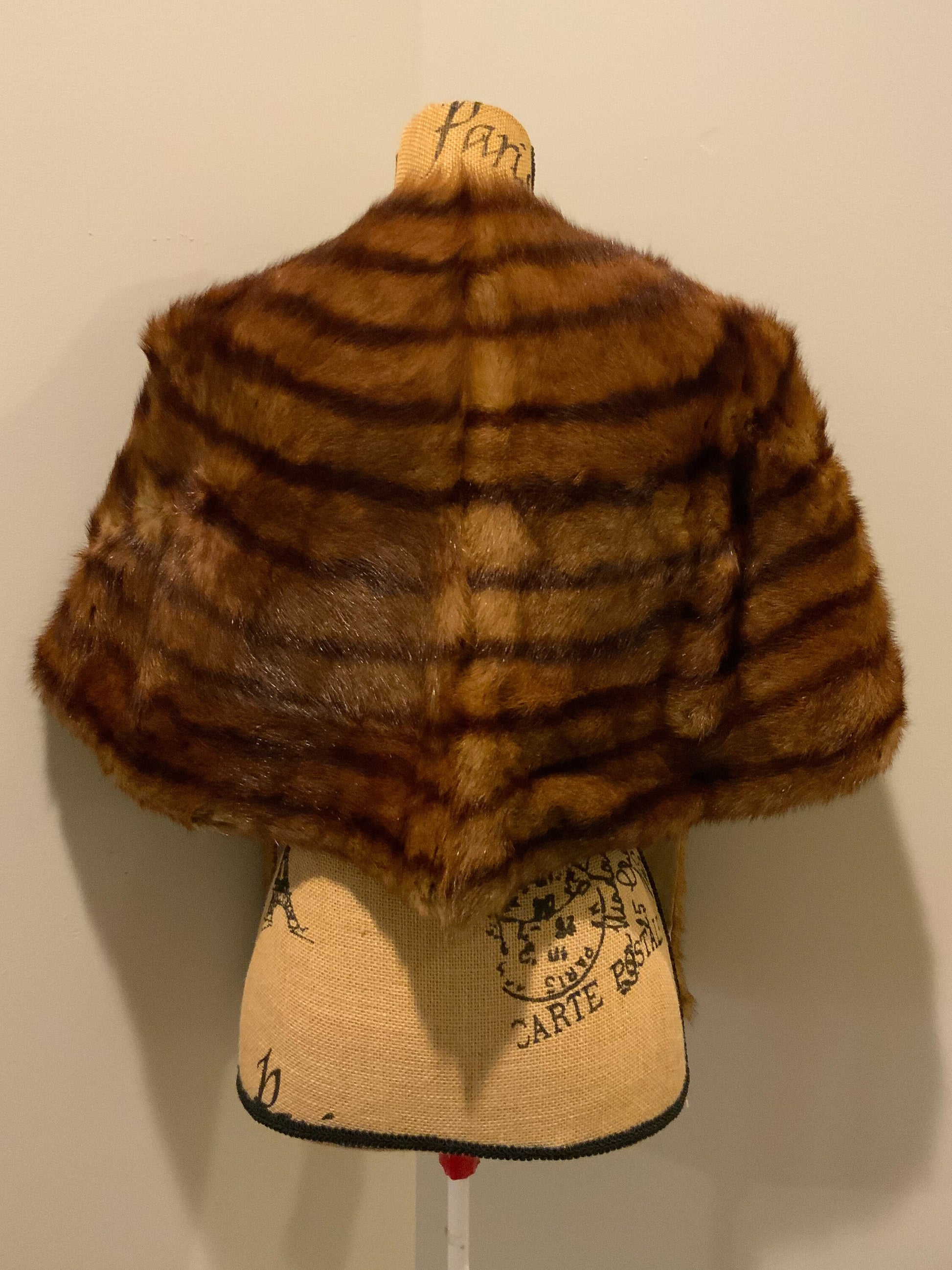 Vintage Fur Caplet  Stole