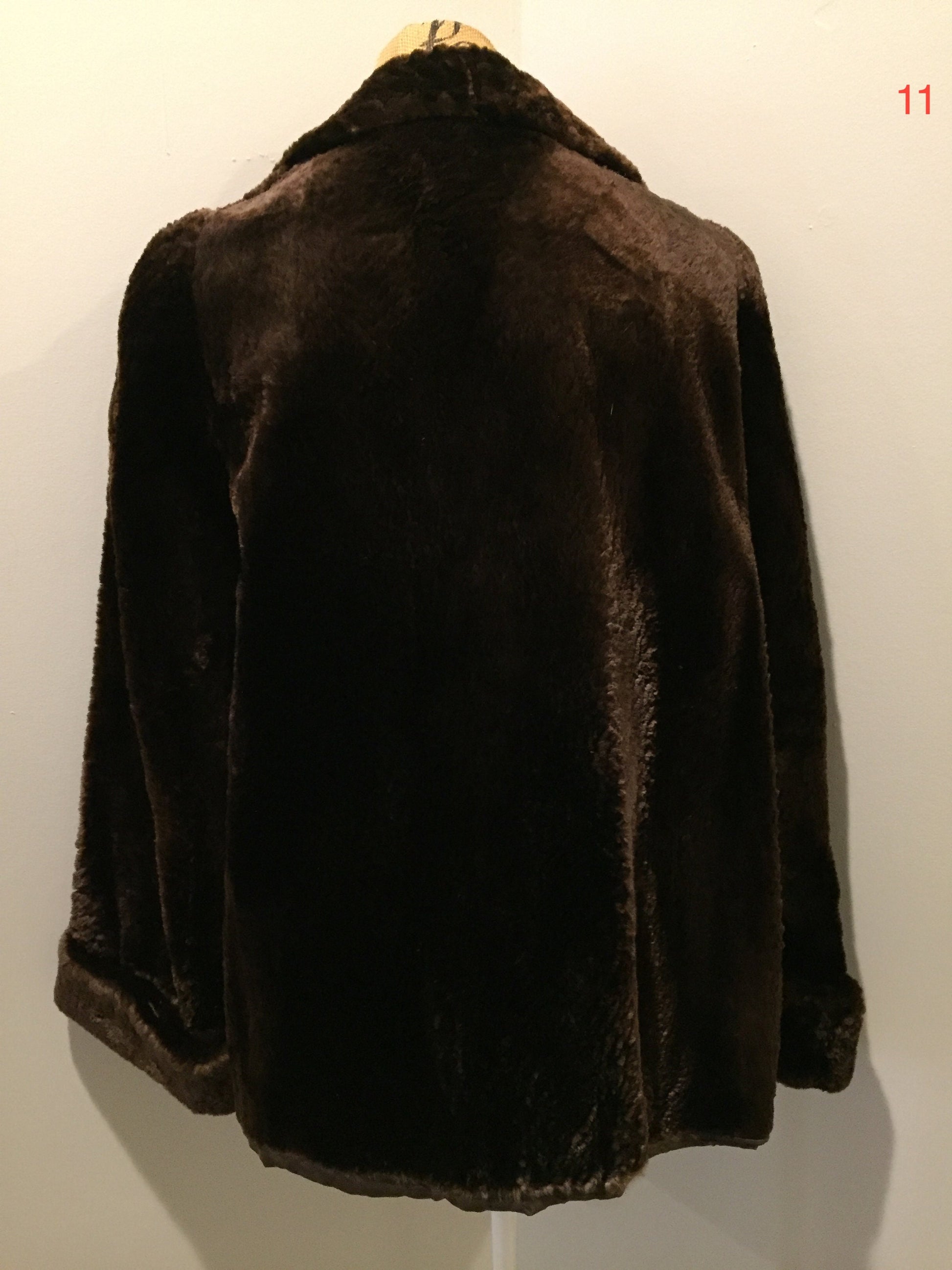 Vintage "Emery's Exclusive Furs" Dark Brown Fur Coat, Made in Montreal, Canada