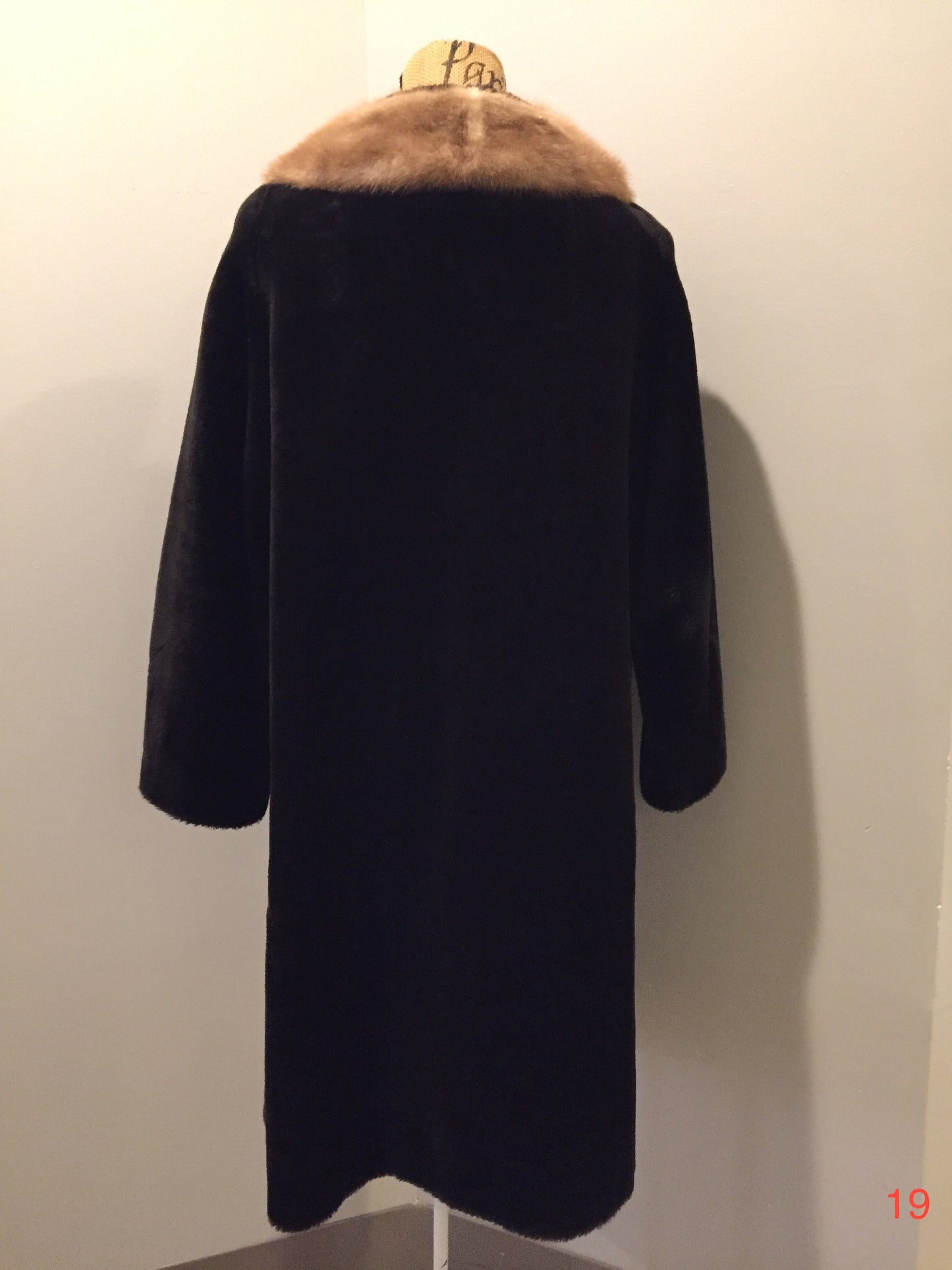 Vintage 1960's Faux Fur Coat "Glamaseal"