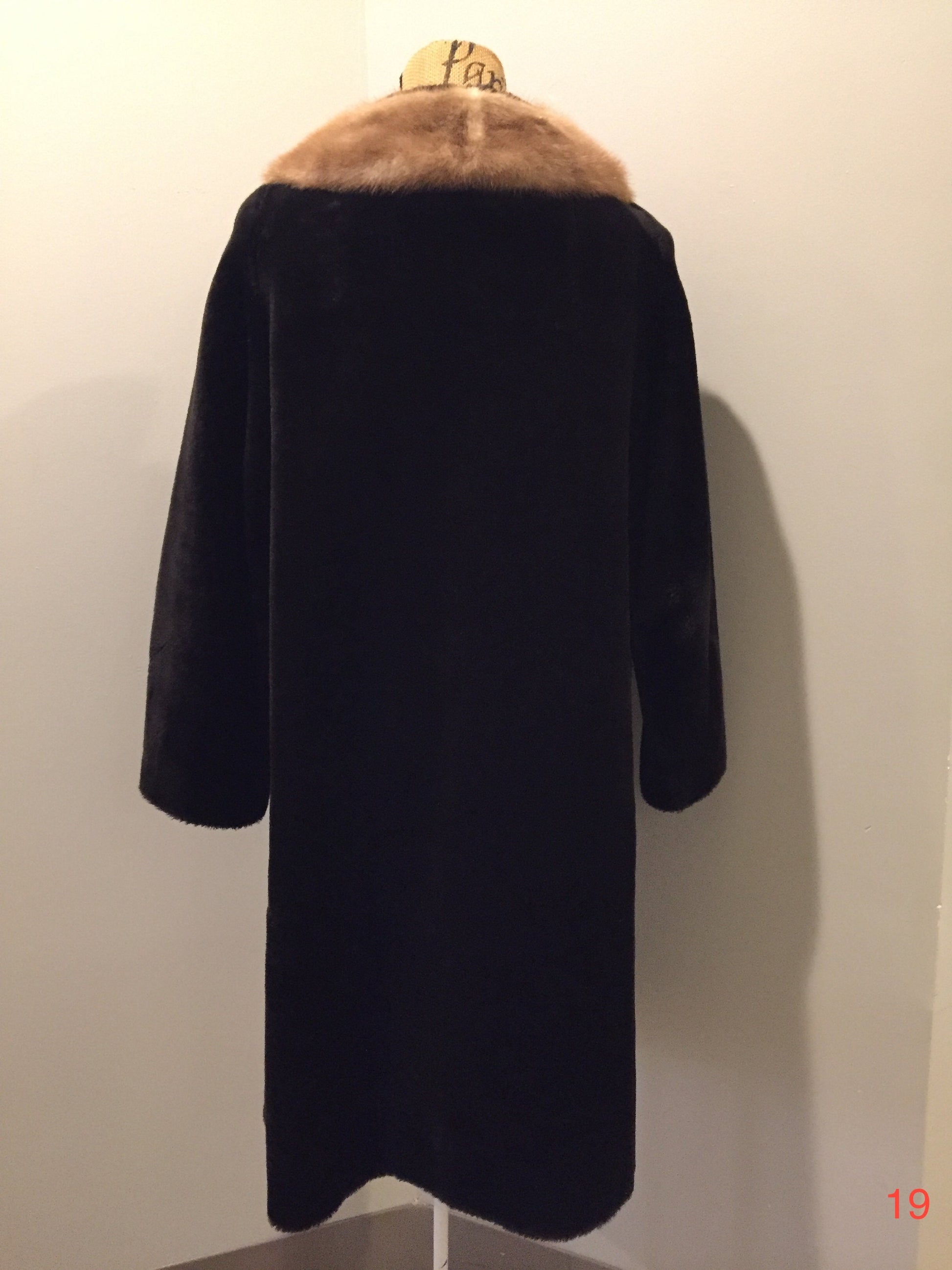 Vintage 1960's Faux Fur Coat "Glamaseal"