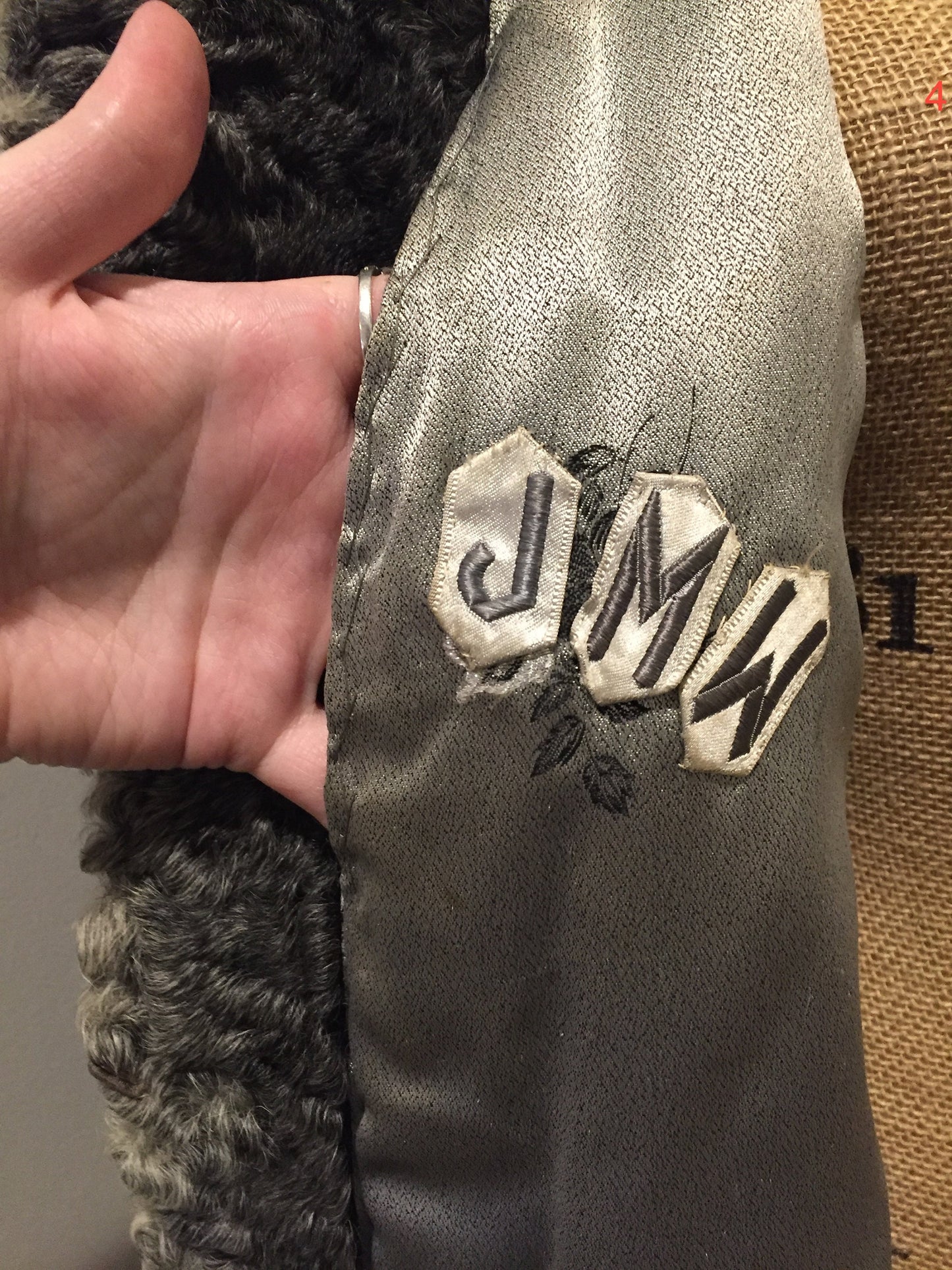 Vintage "Rideau Furs" Persian Lamb Fur Coat Made In Nova Scotia, Canada