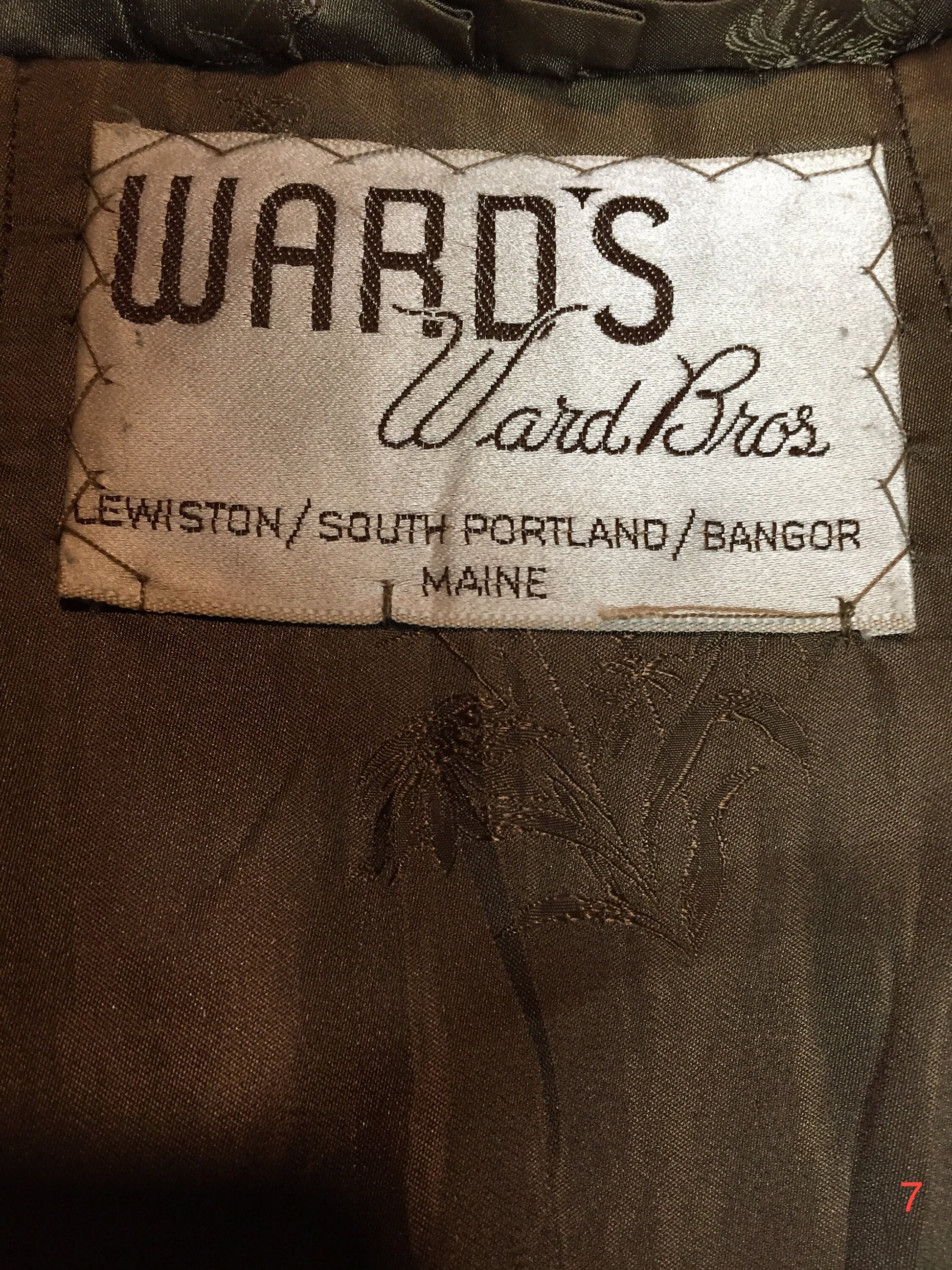 Vintage "Wards Brothers"  Mink Coat, Made in Lewiston, Maine.