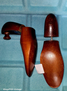 Vintage 1950's "the Hartt Shoe" Wood Shoe Tree Stretcher Form size 10