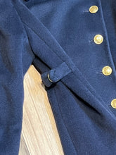 Load image into Gallery viewer, Vintage 70s/80s Christian Dior Double Breasted Navy Blue Wool Coat, Union Made in USA, Size 6
