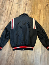 Load image into Gallery viewer, Vintage Triple 20 Dart League Black Varsity Jacket, Chest 48” SOLD
