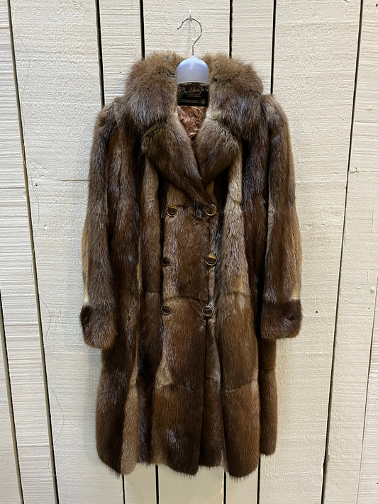 Vintage Charlebois Furs LTD Fur Coat, Made in Canada, Chest 38”