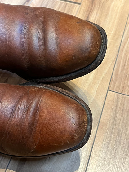 Vintage 1990s Frye Cognac Boot, Made in USA, Size US Mens 10, EUR 43 . SOLD