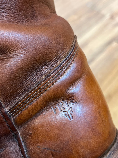 Vintage 1990s Frye Cognac Boot, Made in USA, Size US Mens 10, EUR 43 . SOLD