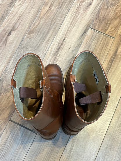 Vintage 1990s Frye Cognac Boot, Made in USA, Size US Mens 10, EUR 43 . SOLD