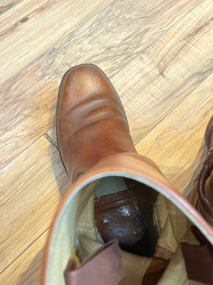 Vintage 1990s Frye Cognac Boot, Made in USA, Size US Mens 10, EUR 43 . SOLD
