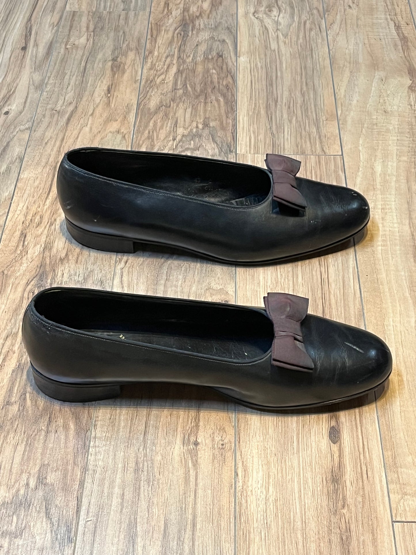 Vintage Brooks Brothers Black Opera Pumps, Made in England, Size US Mens 10, EUR 43