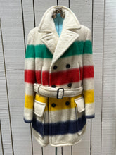 Load image into Gallery viewer, Vintage Hudson’s Bay Company Point Blanket Coat with Belt, Made in Canada, Chest 46”
