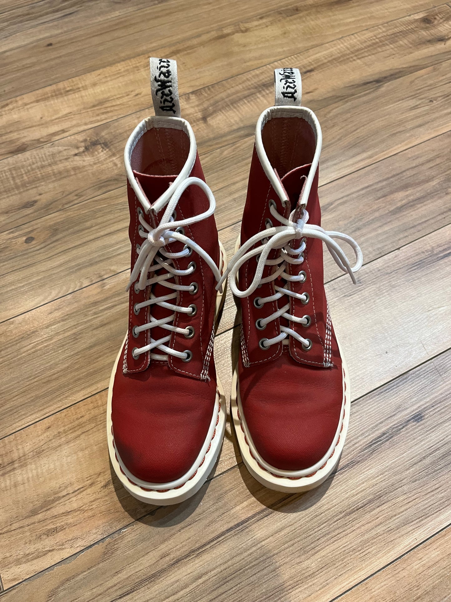 Vintage Doc Martens Red 13450 TecTuff, Size UK 4, Women’s US 6