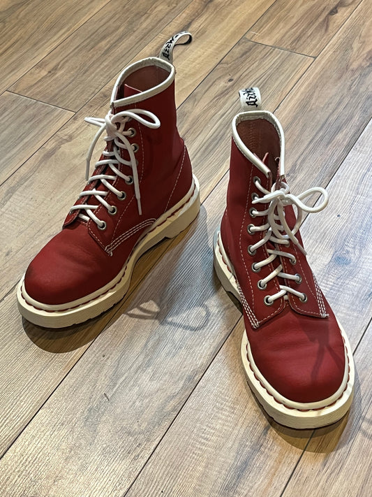 Vintage Doc Martens Red 13450 TecTuff, Size UK 4, Women’s US 6