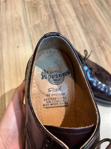 Vintage Doc Martens Oxblood Wingtip Brogue Oxford Shoes, Made in England, Size UK 9, EUR 43, US Men’s 10