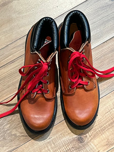 Vintage Red Wing Brown Lace up Work Boots, NWOT, Made in USA, Size US Womens 6B